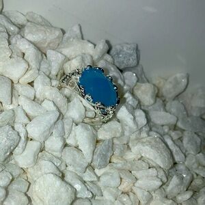 SKY BLUE BABY BLUE stone ring